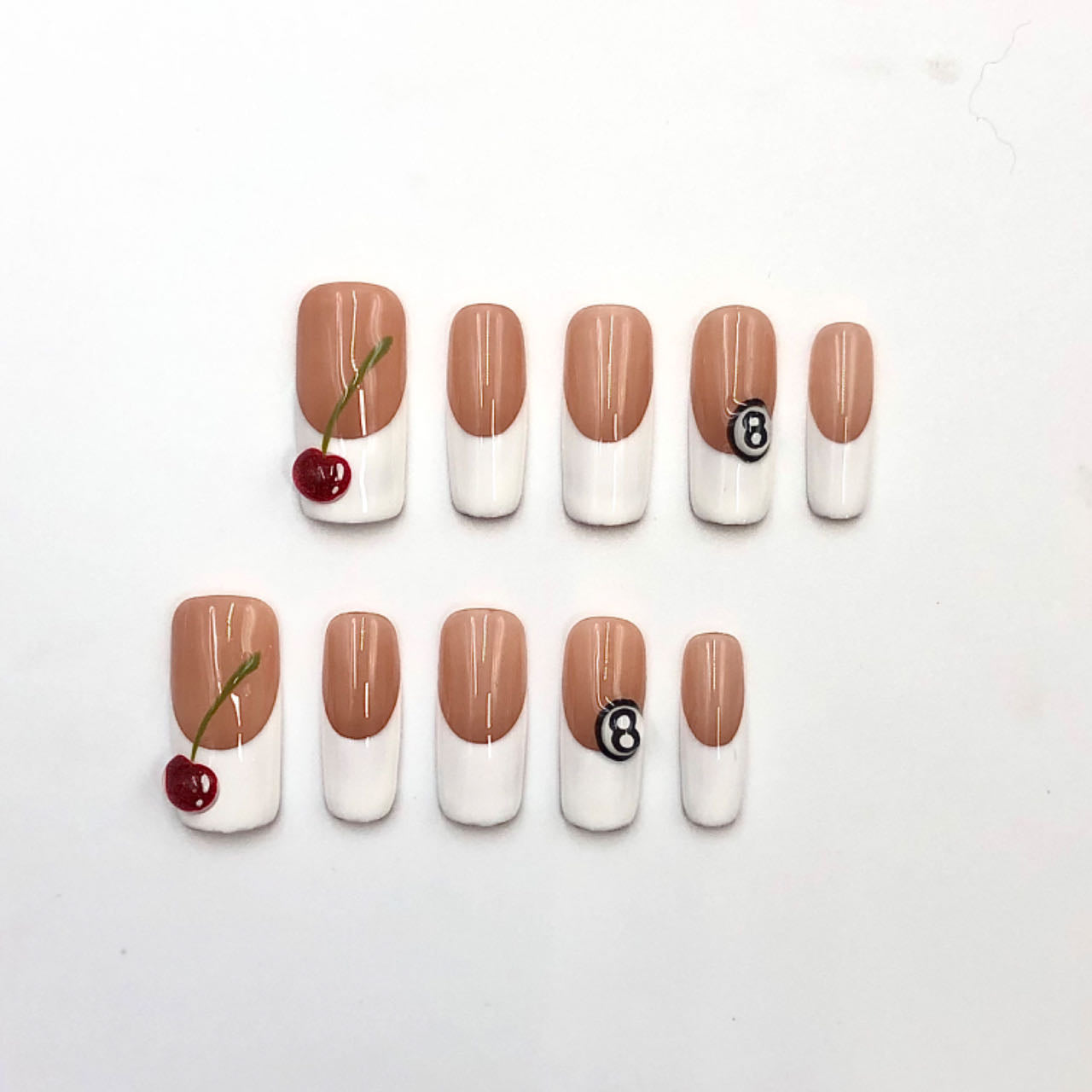 Cherry & 8 Ball Nails CR133