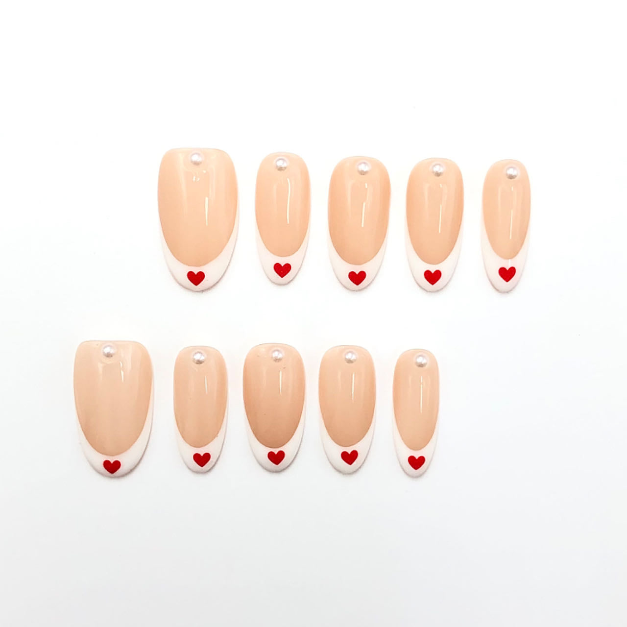 Heart Pearls Nails CR172